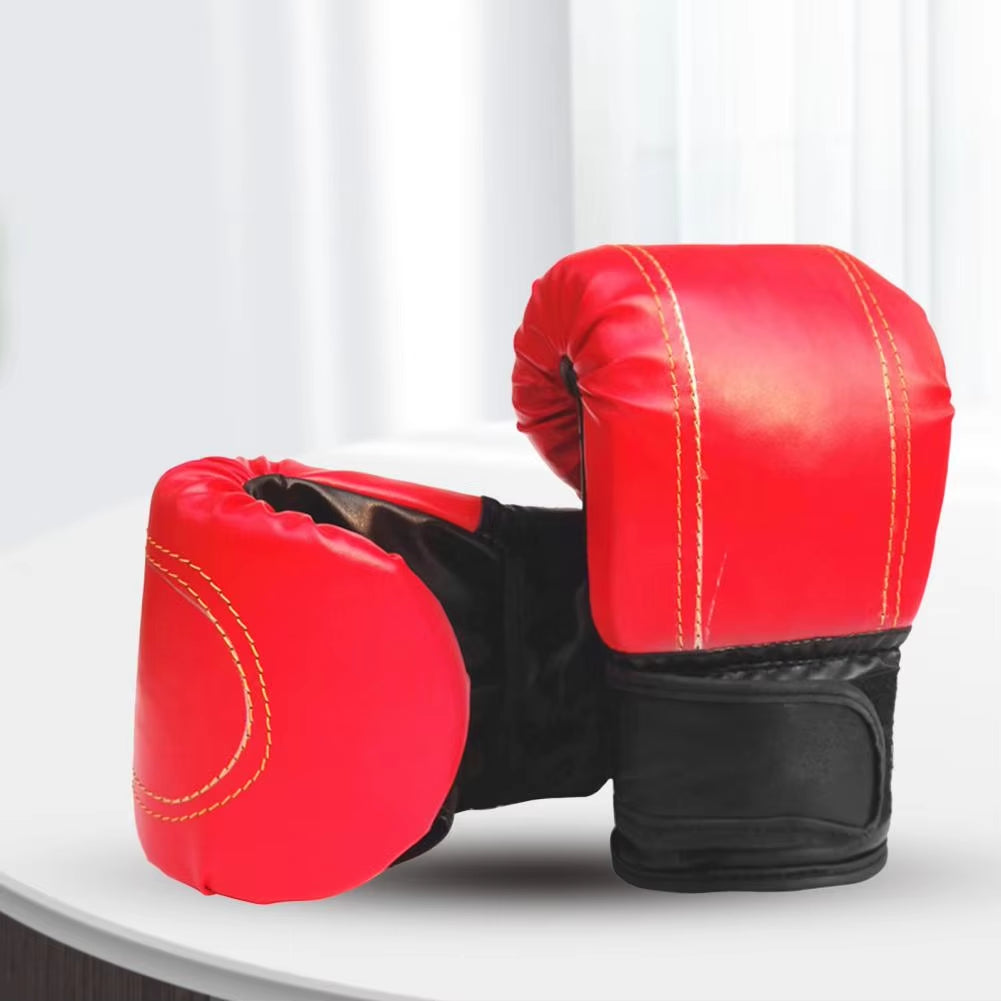 1 Pair High-Quality Boxing Gloves High Resilience Fine Workmanship Thickened Punching Bag Boxing Gloves