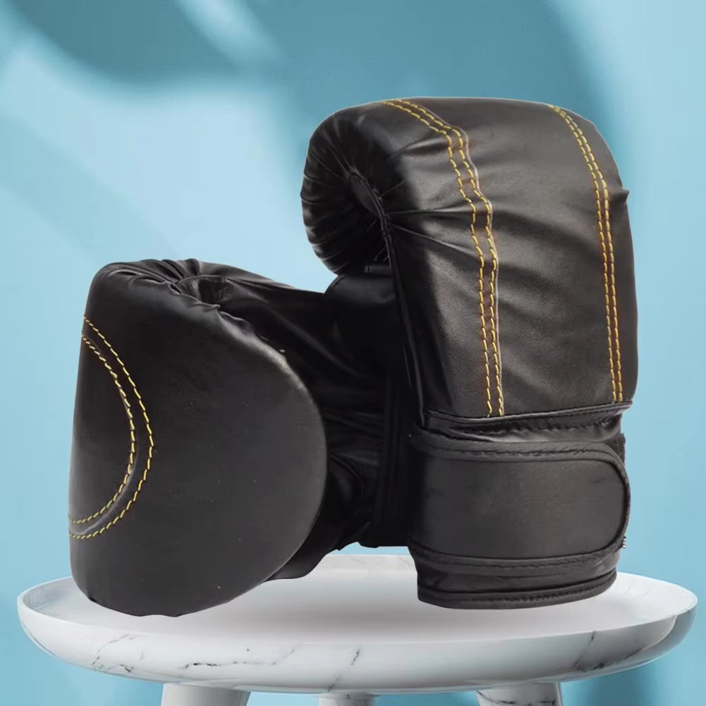 1 Pair High-Quality Boxing Gloves High Resilience Fine Workmanship Thickened Punching Bag Boxing Gloves