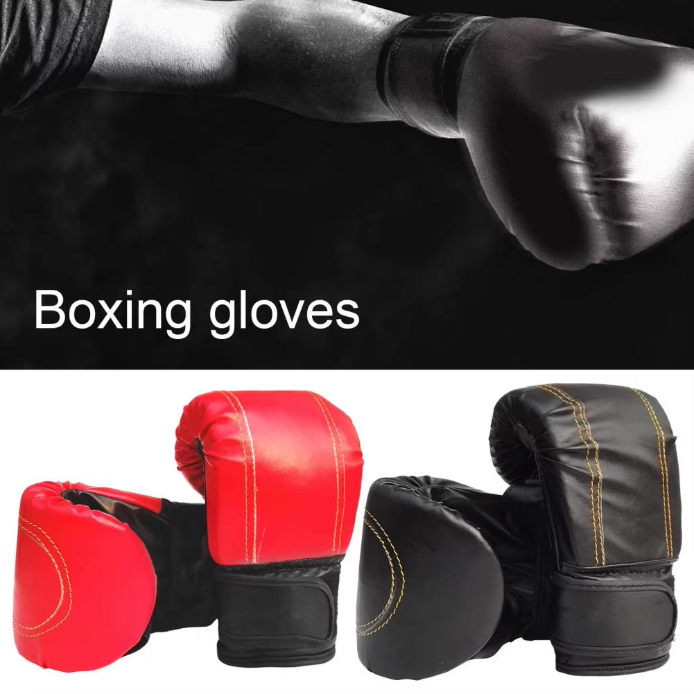 1 Pair High-Quality Boxing Gloves High Resilience Fine Workmanship Thickened Punching Bag Boxing Gloves